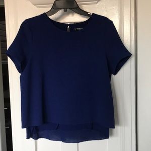 Royal blue blouse by Mango